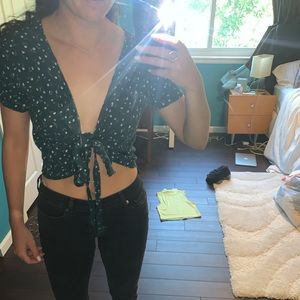 Brandy Melville wrap tie top